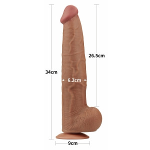 LoveToy Sliding Skin – Dildo Realist 34 cm Thumb 1
