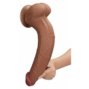 LoveToy Sliding Skin – Dildo Realist 34 cm Thumb 2