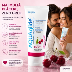 Lubrifiant AQUAglide Aromă Cireșe 100ml Thumb 2