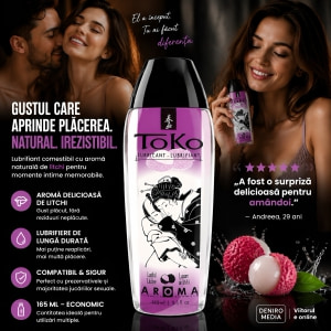 Lubrifiant Shunga Aromă Lustful Litchee 165 ml Thumb 2