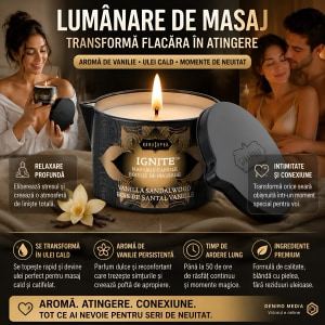 Lumânare Masaj Kama Sutra Vanilla 170g Thumb 3