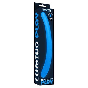 Dildo Dublu Lumino Play Transparent Thumb 2