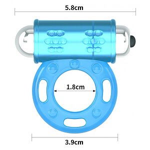 Inel Penis Lumino Play Albastru Thumb 2