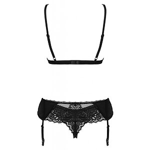 Set Obsessive Maderris 3 Piese Negru M-L Thumb 3