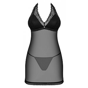 Chemise Obsessive Medilla Negru XL-2XL Thumb 2