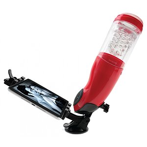 Masturbator Mega Bator Mouth Roșu Thumb 1