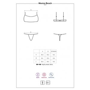 Costum Baie Obsessive Mexico Beach Crem M Thumb 4