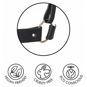 Zgarda cu Lesa Maze Tassel Choker Negru Thumb 6