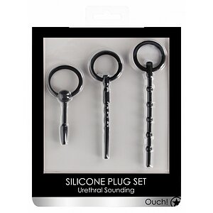 Set Dilatatoare Urethral Sounding Plug Negru Thumb 1