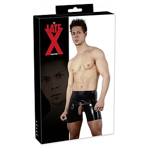 Pantaloni Latex Cu Gaura Negru L Thumb 3