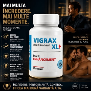 Pastile Creștere Penis Vigrax XL 60capsule Thumb 1