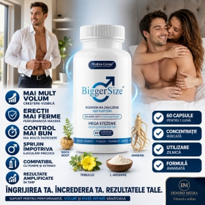Pastile Mărirea Penisului Definitivă BiggerSize 60buc Thumb 3