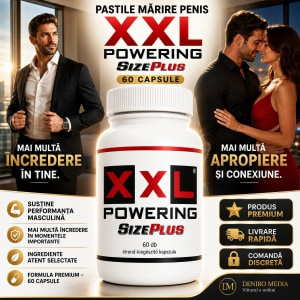 Pastile Mărire Penis XXL Powering Size Plus 60capsule Thumb 3