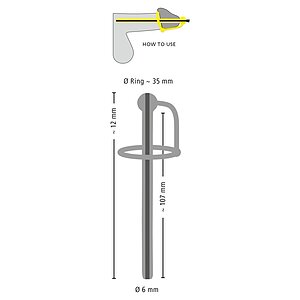Dop Pentru Penis Cu Inel Pentru Cap Negru Thumb 5