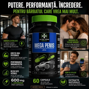 Pills Mega Penis Ultra — 60 Capsule, L-Arginină 600 Mg Thumb 5