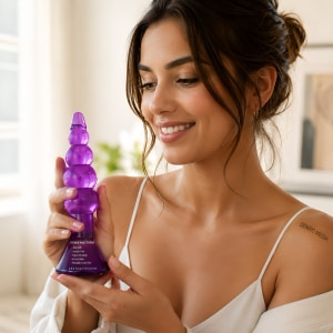 Plug Anal Riders Debra — Șir De Bile, Mov Discret Thumb 6