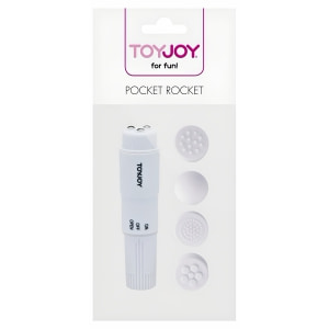 Pocket Rocket Vibrator Alb Thumb 1