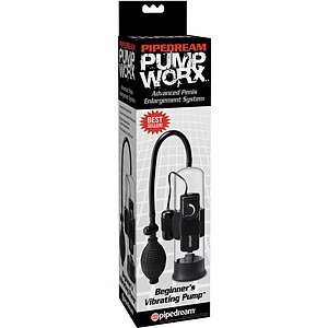 Pompă Penis cu Vibrații Worx Beginners Negru Thumb 1