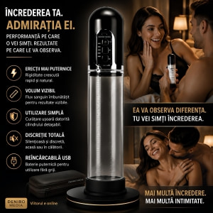 Pompă Penis X-MEN Electric Negru Thumb 4