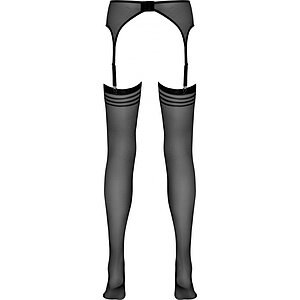 Portjartier Cu Dresuri No:Xqse Carolina Negru L-XL Thumb 4