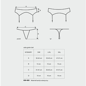 Portjartier Obsessive Catia Negru S-M Thumb 4