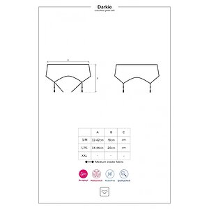 Portjartier Obsessive Darkie Negru L-XL Thumb 4