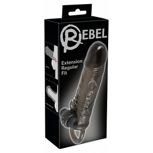 Prelungitor Penis Vibrator Regular Fit Negru Thumb 12