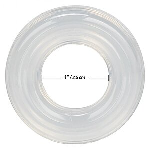 Inel Penis Premium Silicone Ring Large Transparent Thumb 4