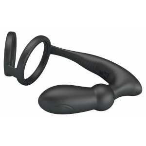 Pretty Love Emoni Inel Vibrator Reîncărcabil 12 Moduri Negru Thumb 2