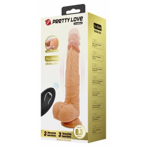 Pretty Love Jonathan – Vibrator Realist 21 cm, 3+3 Funcții Thumb 11