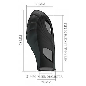 Stimulator Clitoris Pretty Love Lich Negru Thumb 4