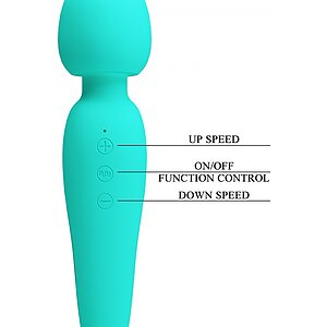 Pretty Love Meredith 21.5cm – 7 Moduri, Reîncărcabil Albastru Thumb 6