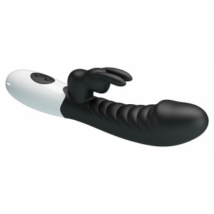 Pretty Love Naughty Bunny – Dublu Stimulator, 30 Moduri Negru Thumb 5