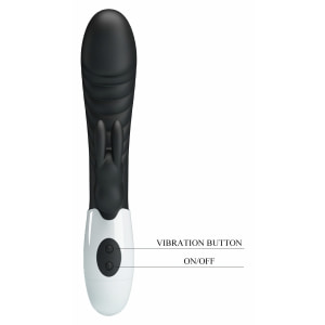 Pretty Love Naughty Bunny – Dublu Stimulator, 30 Moduri Negru Thumb 7