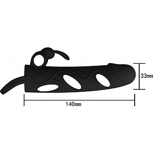 Prelungitor Penis Pretty Love With Ball Strap Negru Thumb 6