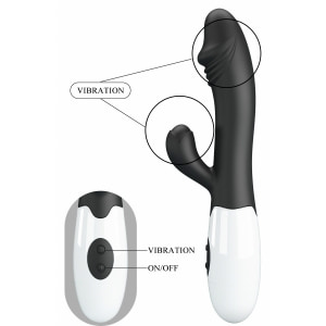 Pretty Love Snappy Black — Iepuraș Dual, 30 Moduri Negru Thumb 10