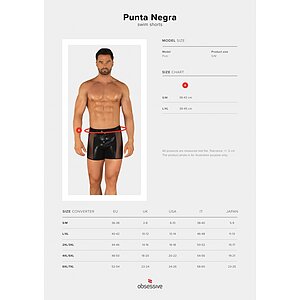 Costum Baie Barbatesc Obsessive Punta Negra Negru S-M Thumb 4