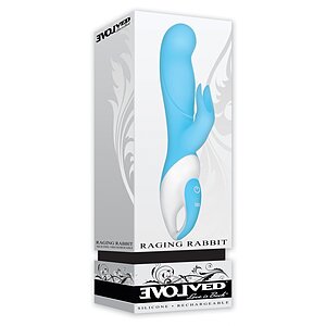 Vibrator Raging Rabbit Albastru Thumb 2