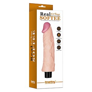 Real Softee Vibrating Dildo 21cm Thumb 3