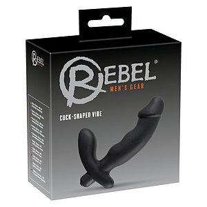 Stimulator Prostată Rebel Penis-Shaped Negru Thumb 4