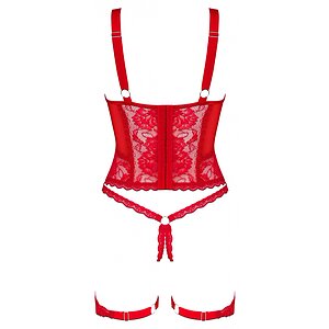 Corset Obsessive Belovya Rosu XS-S Thumb 3