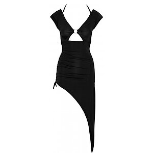 Rochie Cottelli Collection Ruffles Negru S Thumb 4