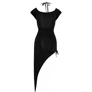 Rochie Cottelli Collection Ruffles Negru S Thumb 5