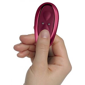 Rocks-Off Ruby Glow Blush — 2 Motoare, USB Reîncărcabil Vişiniu Thumb 9