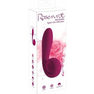 Rosenrot Vibrator Flexibil, 2 Motoare, 10 Moduri Roșu Thumb 10