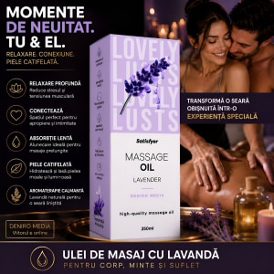 Satisfyer Ulei Masaj Lavandă 250 ml — Relaxare Catifelată Thumb 3