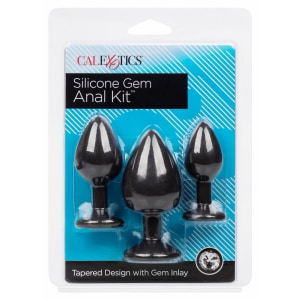 Set 3 Dopuri Anale Silicon Negru Thumb 9