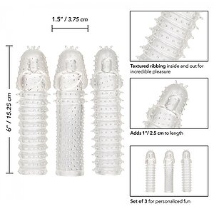 Set 3 Piese Prelungitoare Extension Transparent Thumb 3