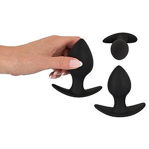 Set Anal Plug Black Velvets Trainer Negru Thumb 2