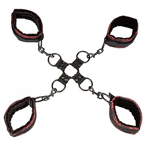 Set Cătușe Scandal Mâini Și Picioare Negru Thumb 1